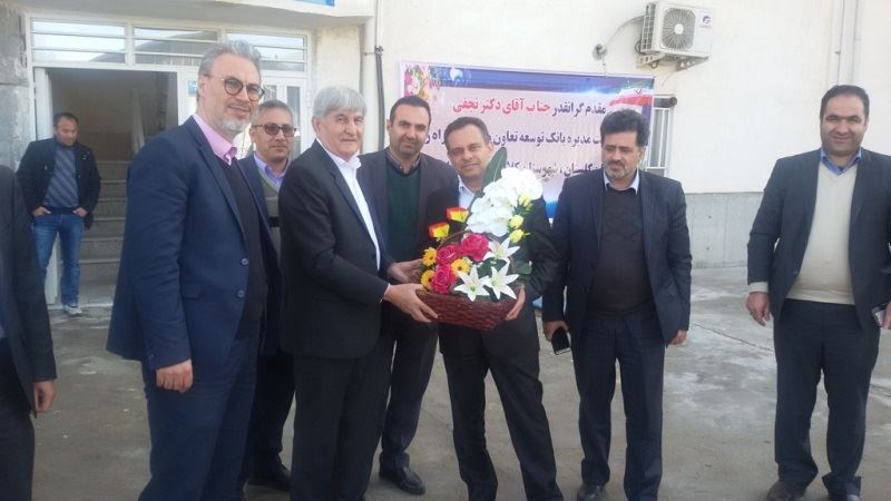 بازدید عباس نجفی عضو هیئت‌مدیره بانک توسعه تعاون از استان گلستان
