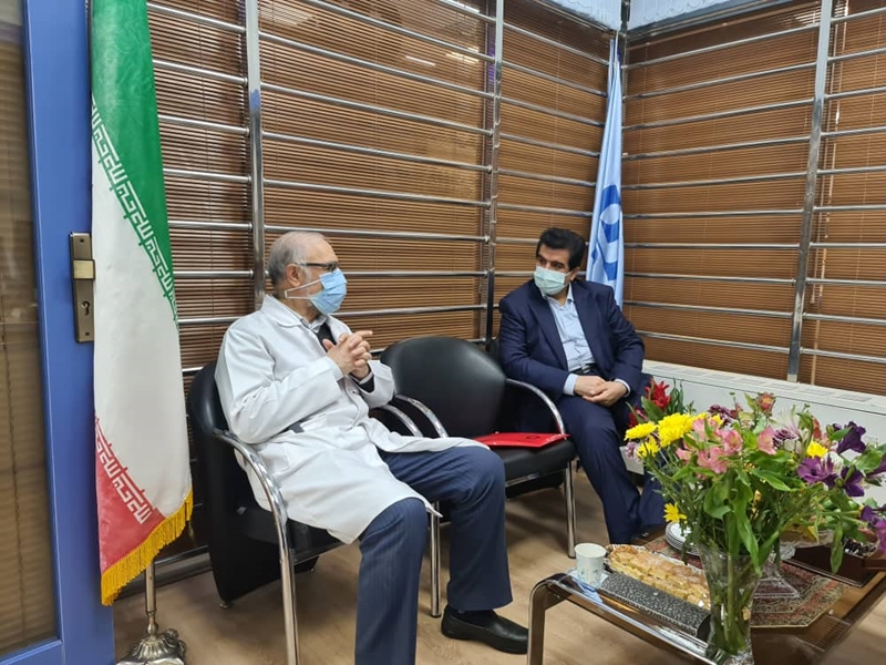 بازدید مدیر عامل بانک رفاه کارگران از بیمارستان قلب شهید رجایی تهران