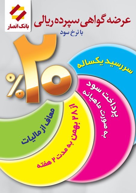 عرضه اوراق گواهی سپرده ۲۰ درصدی در بانک انصار