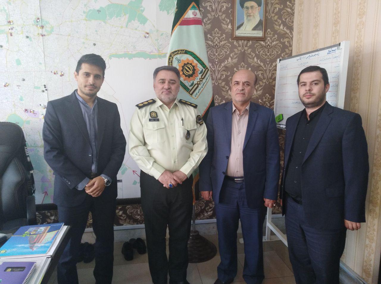 بانک قرض الحسنه رسالت از رئیس پلیس مبارزه با مواد مخدر تهران بزرگ تقدیر کرد