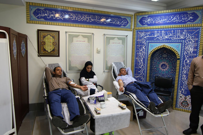 اهدای خون در بانک سرمایه