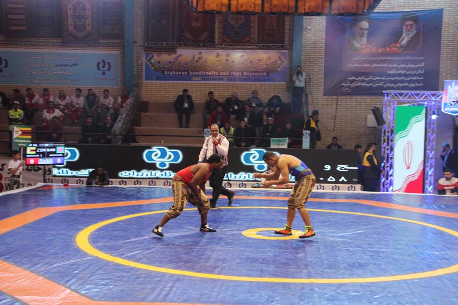 مسابقات جام جهانی زورخانه ای وکشتی پهلوانی برگزار شد