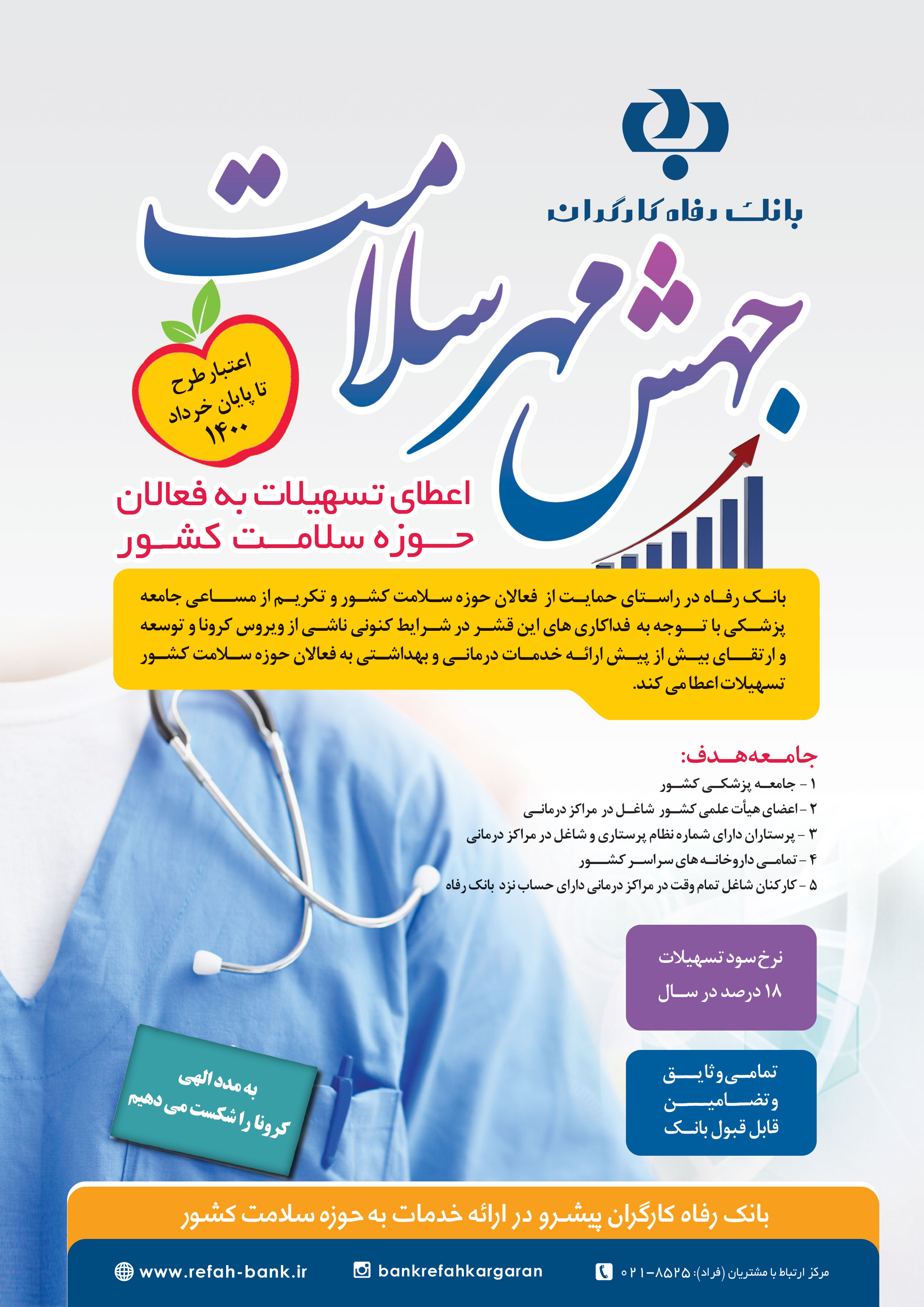 اعطای تسهیلات به فعالان حوزه سلامت کشور در قالب
