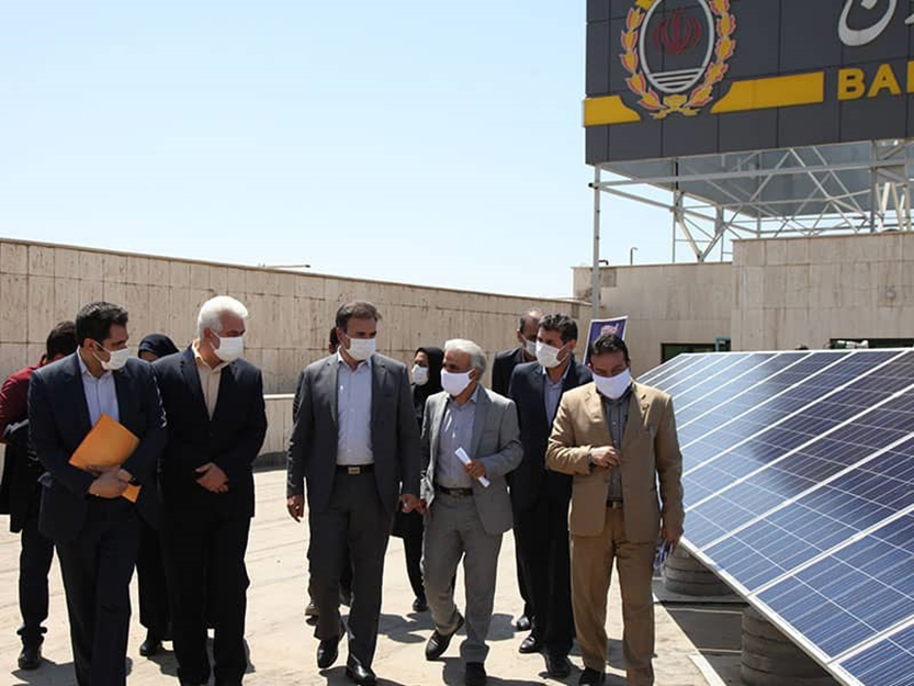 افتتاح نیروگاه خورشیدی