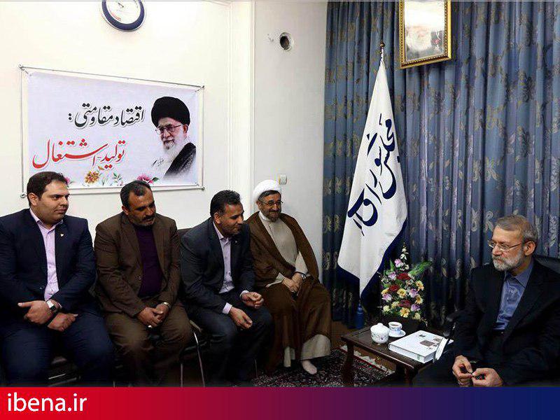 دیدار نوروزی رئیس مجلس شورای اسلامی با مدیریت شعب استان قم موسسه اعتباری کوثر