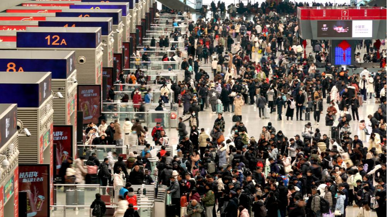 ۸۲ میلیون سفر ریلی طی یک هفته در چین!