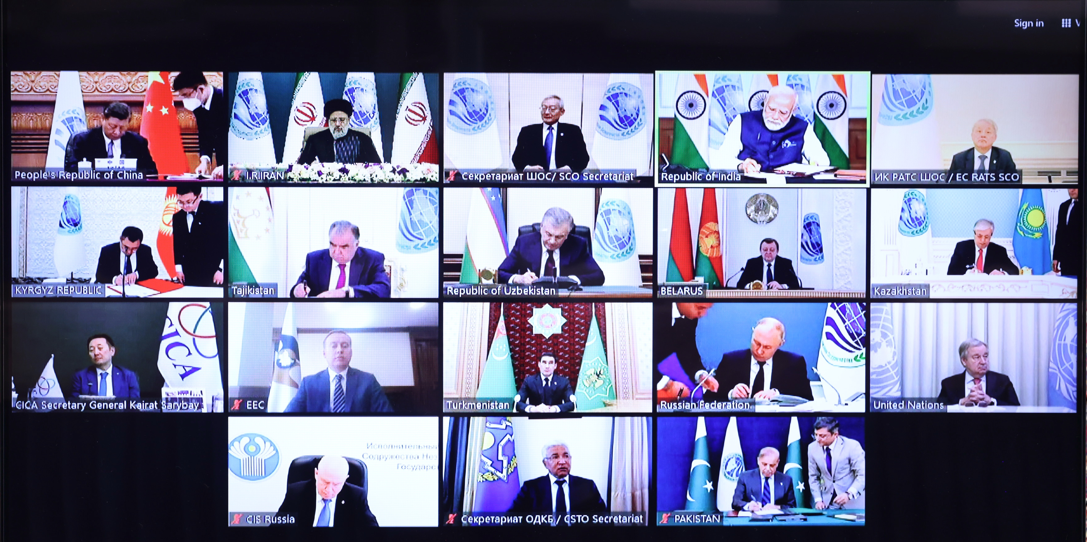 ایران به طور رسمی عضو سازمان همکاری شانگ‌های شد