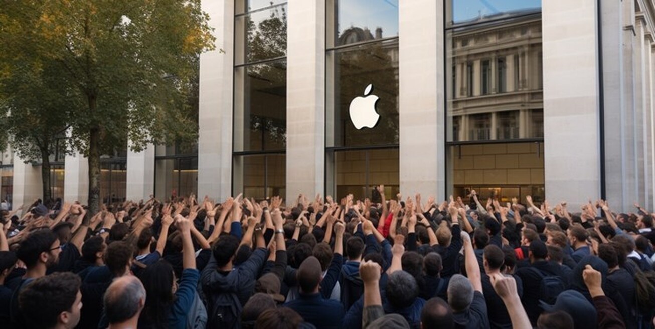 اعتصاب کارکنان فروشگاه‌های اپل در فرانسه در آستانه عرضه آیفون ۱۵