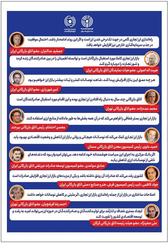 حمایت ۱۱۰ کارشناس و فعال اقتصادی از بازار ارز تجاری حمایت ۱۱۰ کارشناس و فعال اقتصادی از بازار ارز تجاری