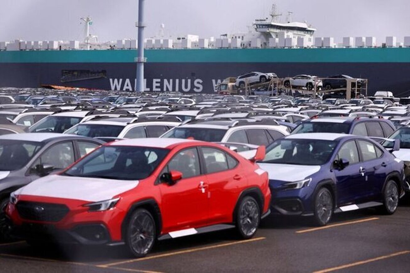 کاهش صادرات ژاپن به دلیل درگیری خودروسازان با تعرفه‌های آمریکا