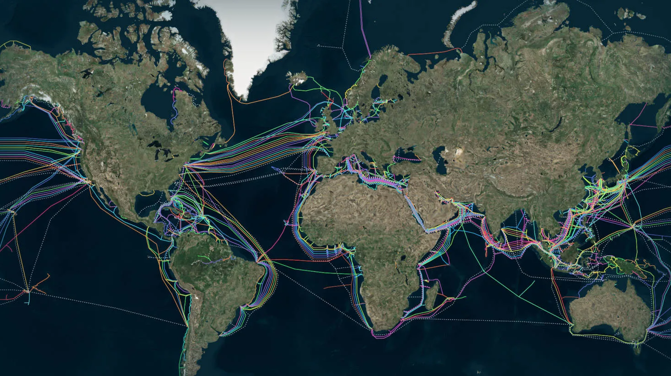 نقش کابل‌های زیر دریا در توسعه هوش مصنوعی و رقابت جهانی