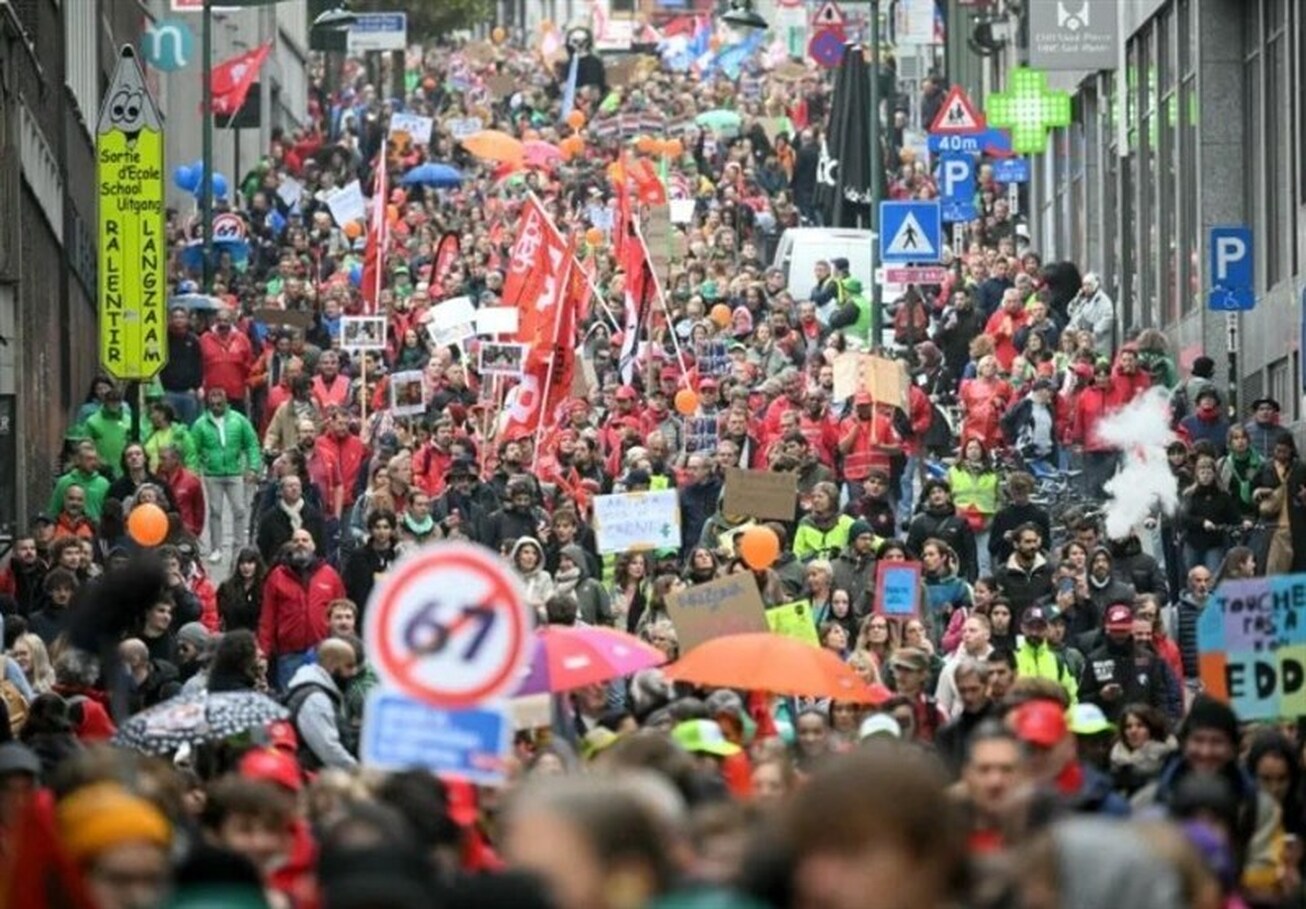 برنامه اعتصابات سراسری در بلژیک  بی‌توجهی بروکسل به حقوق کارگران