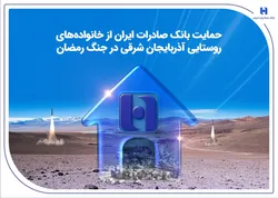 حمایت بانک صادرات ایران از خانواده&zwnj;های روستایی آذربایجان&zwnj;شرقی در جنگ رمضان