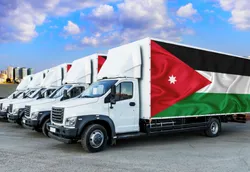 کامیون&zwnj;داران در اردن اعتصاب کردند
