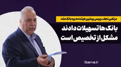 مرتضی نجف: بانک ها تسهیلات دادند،مشکل از تخصیص است